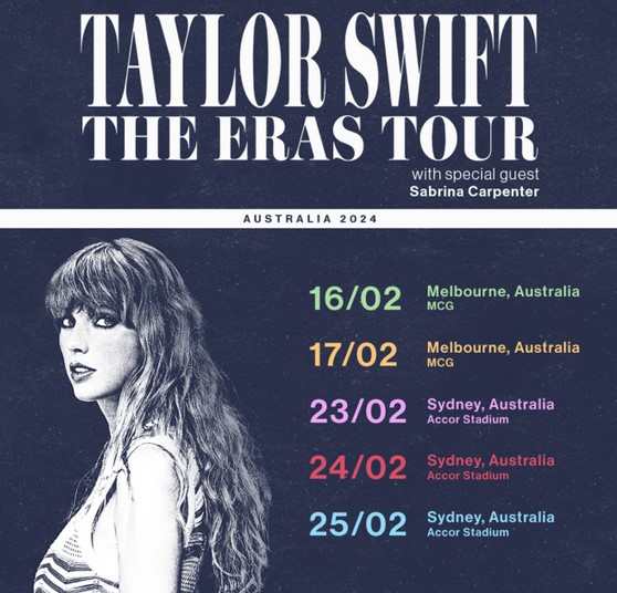 Tur Taylor Mendatang di Australia Video Twitter
