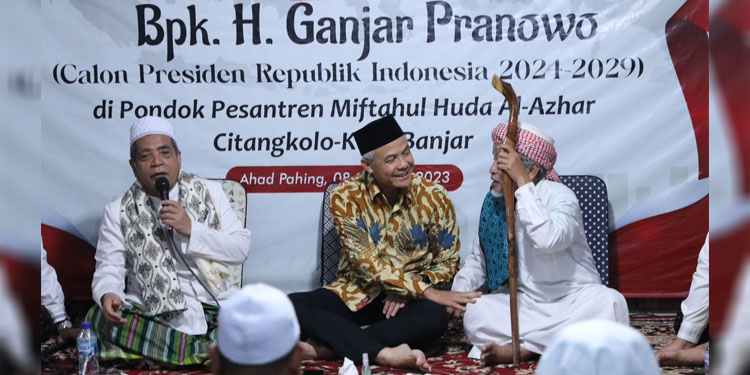 Datang ke Silaturahmi Masyayikh se-Indonesia di Banjar, Ganjar Pranowo Serap Aspirasi Para Ulama